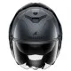 SHARK OXO BLANK Gun Metal – модуларна каска с Flip-back и слънчев визьор