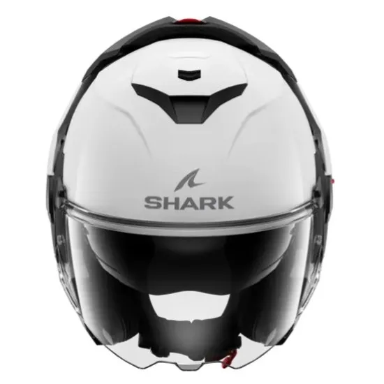 Модуларна каска SHARK OXO BLANK Pearly White – елегантен дизайн, сигурност и иновации