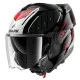 Модуларна каска SHARK OXO RYDGER Black/Silver/Red – защита, комфорт и иновации