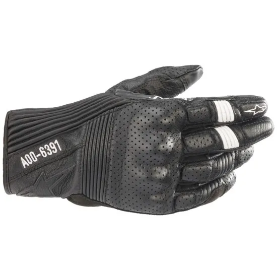Кожени ръкавици ALPINESTARS DSL Kei Black с перфорирана козя кожа и защита на кокалчетата