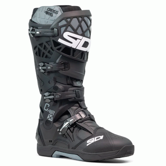 SIDI CROSSAIR X BLACK/BLACK – професионални мотокрос ботуши с висока защита