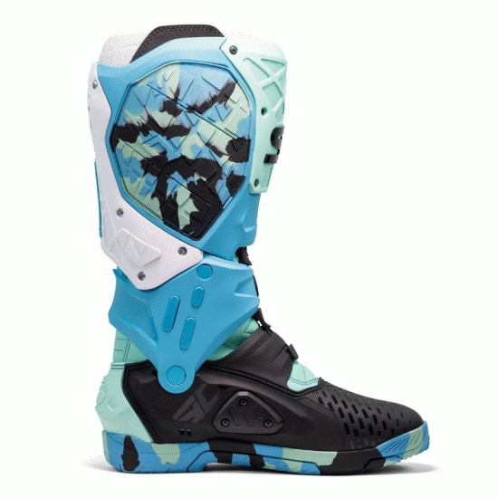SIDI CROSSAIR X MESSY CYAN – стилни и леки мотокрос ботуши