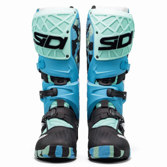 SIDI CROSSAIR X MESSY CYAN – стилни и леки мотокрос ботуши