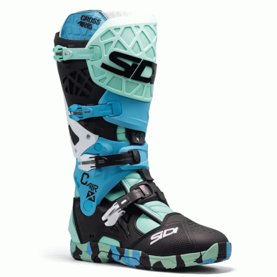 SIDI CROSSAIR X MESSY CYAN – стилни и леки мотокрос ботуши