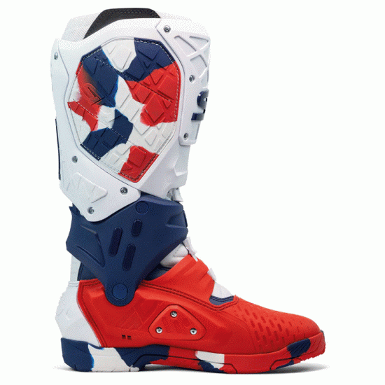 SIDI CROSSAIR X WHITE/NAVY/RED – професионални мотокрос ботуши с уникален дизайн