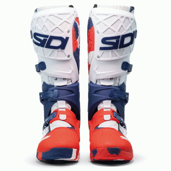 SIDI CROSSAIR X WHITE/NAVY/RED – професионални мотокрос ботуши с уникален дизайн
