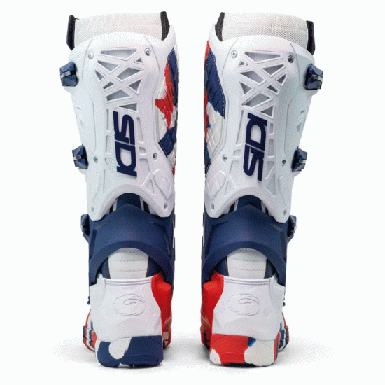 SIDI CROSSAIR X WHITE/NAVY/RED – професионални мотокрос ботуши с уникален дизайн