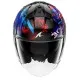 Скутер каска SHARK SKWAL JET PRANZ Mat Black/Blue/Red с UV очила и защита против надраскване