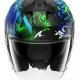 Скутерова каска SHARK SKWAL JET PRANZ Mat Black/Green/Blue с UV защита и модерна визия
