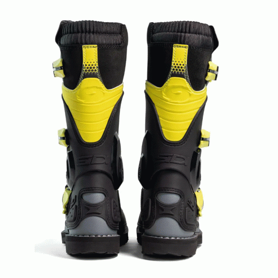 Детски мотокрос ботуши SIDI Flame Grey/Lime – защитни ботуши с TechnoMicro и велур