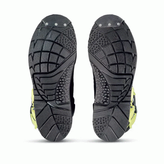 Детски мотокрос ботуши SIDI Flame Grey/Lime – защитни ботуши с TechnoMicro и велур