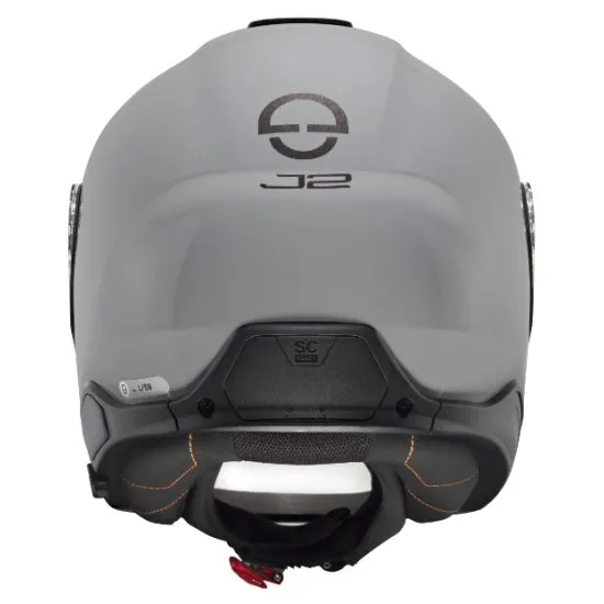 SCHUBERTH J2 Concrete Grey – скутер каска с Bluetooth съвместимост и нисък шум