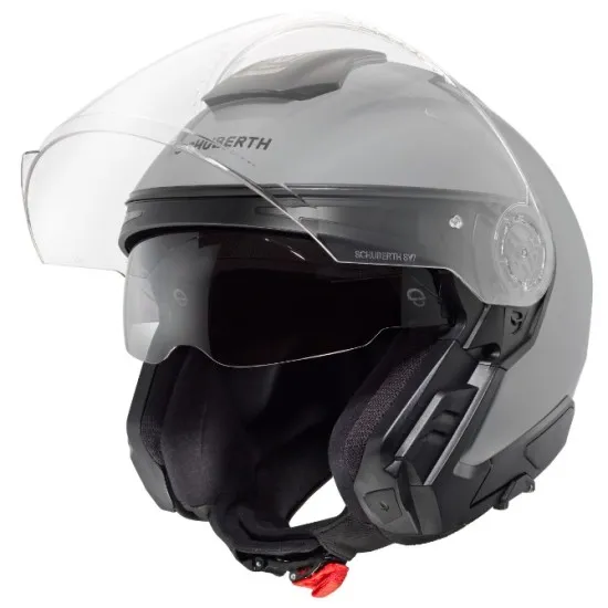 SCHUBERTH J2 Concrete Grey – скутер каска с Bluetooth съвместимост и нисък шум