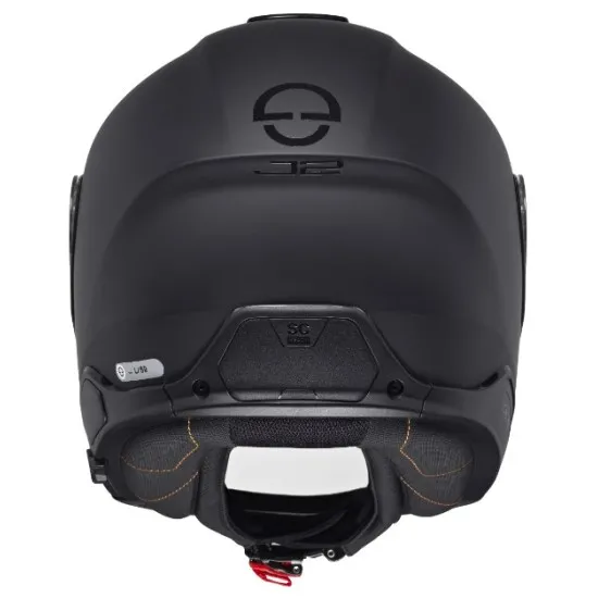 SCHUBERTH J2 Matt Black – скутер каска с индивидуално прилягане и ниско ниво на шум