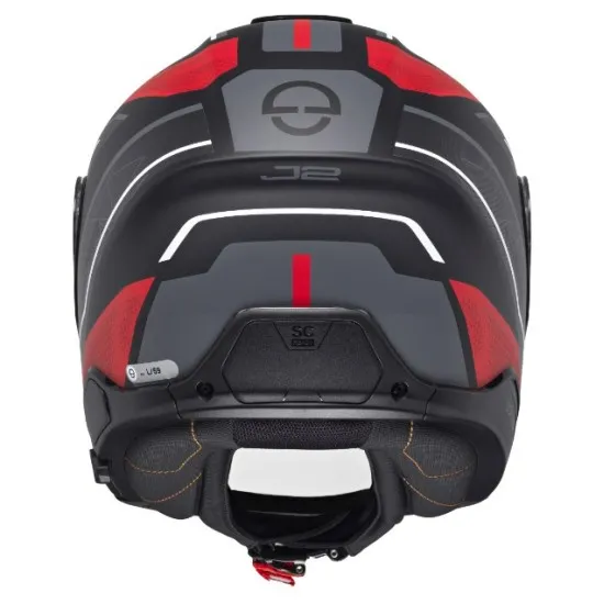 SCHUBERTH J2 Sigma Red – Лека и удобна скутер каска с аеродинамичен дизайн