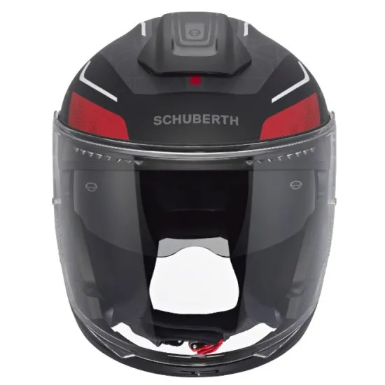 SCHUBERTH J2 Sigma Red – Лека и удобна скутер каска с аеродинамичен дизайн