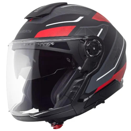 SCHUBERTH J2 Sigma Red – Лека и удобна скутер каска с аеродинамичен дизайн