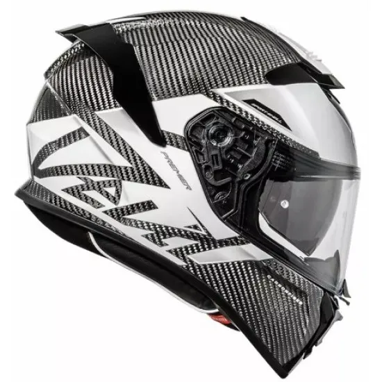 PREMIER DEVIL CARBON MN 8 BM – карбонова мото каска с слънчев визьор и Pinlock