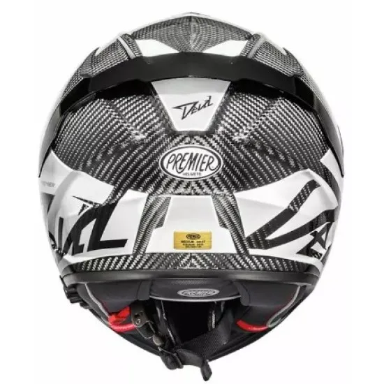 PREMIER DEVIL CARBON MN 8 BM – карбонова мото каска с слънчев визьор и Pinlock