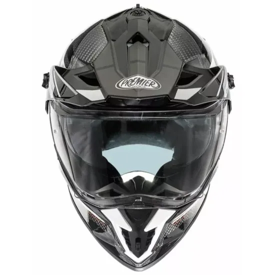 Каска PREMIER DISCOVERY CARBON EA 8 с тъмен визьор и Pinlock защита