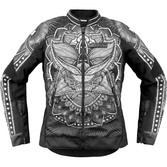 Дамско мото яке ICON Womens Overlord3 NOBLE CE BLACK - Дамски текстилни якета от марка ICON