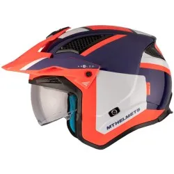 Каска MT DISTRICT SV S ANALOG D5 GLOSS BLUE/WHITE/ORANGE