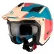 Каска MT DISTRICT SV S ANALOG D7 GLOSS BLUE/BEIJE/ORANGE - Каски за скутер от марка MT