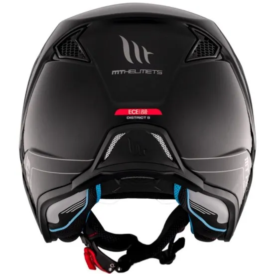 Каска MT DISTRICT SV S SOLID A1 GLOSS BLACK - Каски за скутер от марка MT