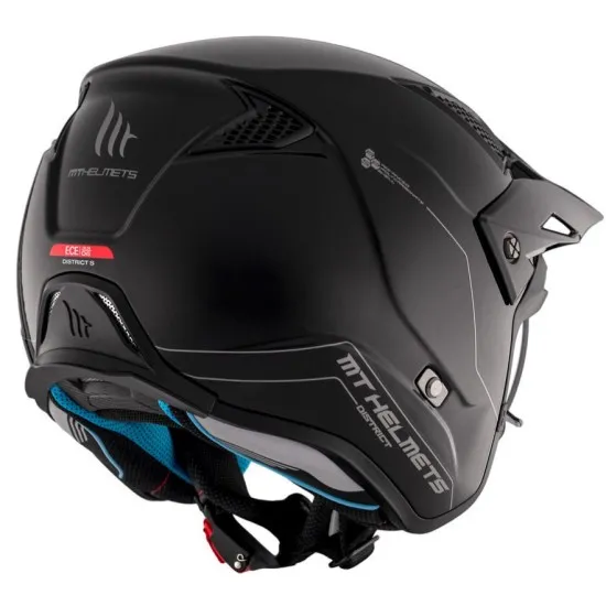 Каска MT DISTRICT SV S SOLID A1 GLOSS BLACK - Каски за скутер от марка MT