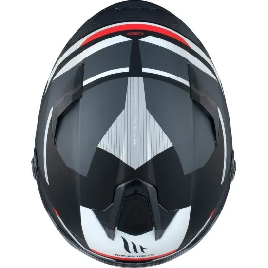 Каска MT TARGO S BRITAIN C2 MATT BLACK/GRAY с антискрач визьор и спортен дизайн