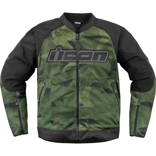 Мото яке ICON Overlord3™ CE CAMO GREEN - Текстилни якета от марка ICON