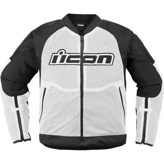 Мото яке ICON Overlord3 Mesh™ WHITE - Текстилни якета от марка ICON
