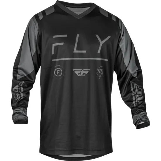 Мотокрос блуза FLY RACING F-16 Riding - черно и сиво, удобна и устойчива за интензивно каране