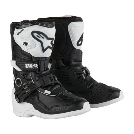 Детски мотокрос ботуши ALPINESTARS Tech 3S KIDS WHT/BLK - Детски мото ботуши от марка Alpinestars