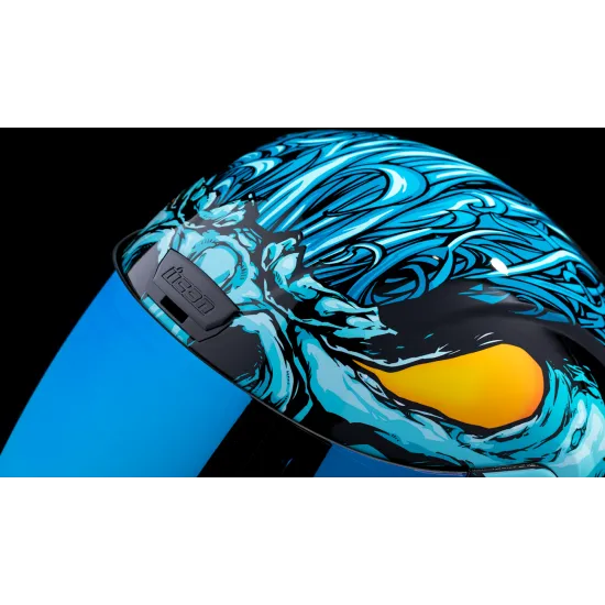 Каска ICON Airform™ Manik'RR MIPS® BL с Dropshield™ и лилав визьор