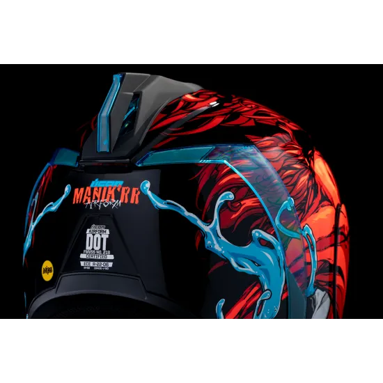 Каска ICON Airform™ Manik'RR MIPS® RD с червени акценти и модерна визия