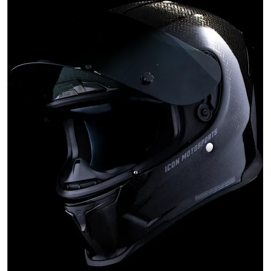 Каска ICON Airframe Pro™ Carbon 4Tress BLACK – Луксозен дизайн и максимална защита