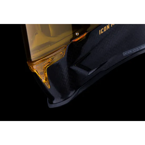 Каска ICON Airframe Pro™ Carbon 4Tress BLACK/GOLD – Луксозен дизайн и оптимална защита