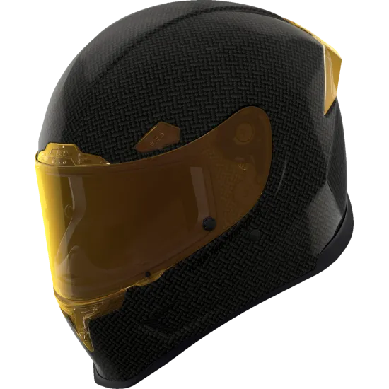 Каска ICON Airframe Pro™ Carbon 4Tress BLACK/GOLD – Луксозен дизайн и оптимална защита