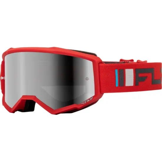 Мотокрос очила FLY RACING Zone Red/Charcoal - Silver/Smoke Lens - Мотокрос очила от марка Fly Racing