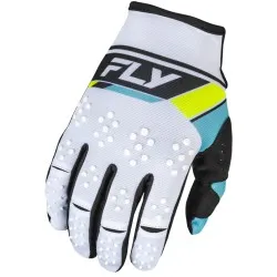 Мотокрос ръкавици FLY RACING Kinetic Prix- White/Black/Hi-Vis