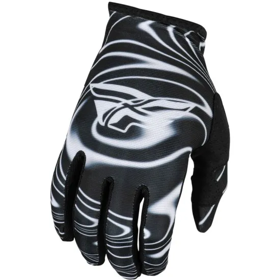 Мотокрос ръкавици FLY RACING Lite Warped- Black/White - Мотокрос ръкавици от марка ONeal
