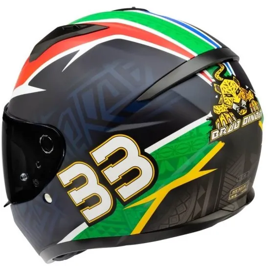 Каска HJC C10 Brad Binder 33 – поликарбонатна каска с UV защита и ACS вентилация