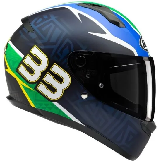 Каска HJC C10 Brad Binder 33 – поликарбонатна каска с UV защита и ACS вентилация