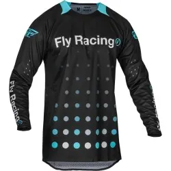 Мотокрос блуза FLY RACING Evolution DST Strobe - Black/Electric Blue