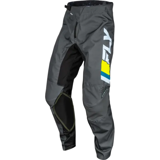 Мотокрос брич FLY RACING Kinetic Prix-Ice Grey/Charcoal/Hi-Vis - Мотокрос брич от марка Fly Racing