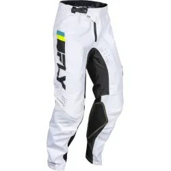 Мотокрос брич FLY RACING Kinetic Prix-White/Black/Hi-Vis