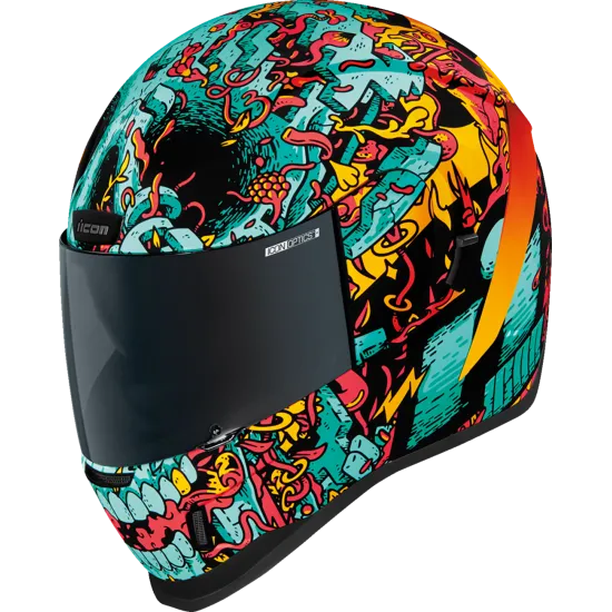 Каска ICON AIRFORM Munchies MIPS® BL с Dark Smoke визьор и Dropshield™