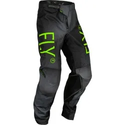 Детски мотокрос брич FLY RACING Kinetic Prodigy-Charcoal/Neon Green/True Blue