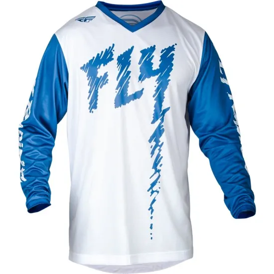 Детска мотокрос блуза FLY RACING F-16 Riding - True Blue/White - Детски джърси блузи от марка Fly Racing